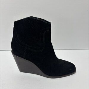 Lucky Brand Women’s Wadier, Black Wedge Booties, Size 7.5 M